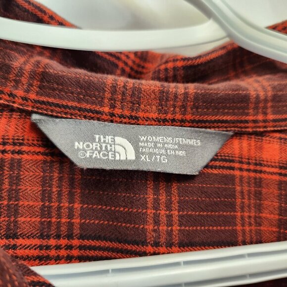 The North Face Womens Red Plaid Button Up Shirt Size XL - Picture 5 of 9